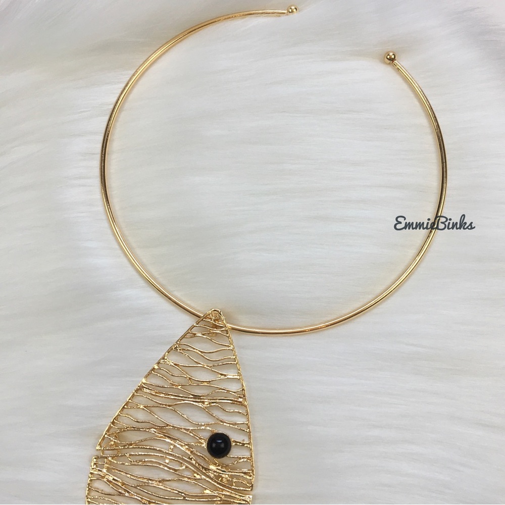 New Zara Fish Choker Necklace - Picture 6 of 15